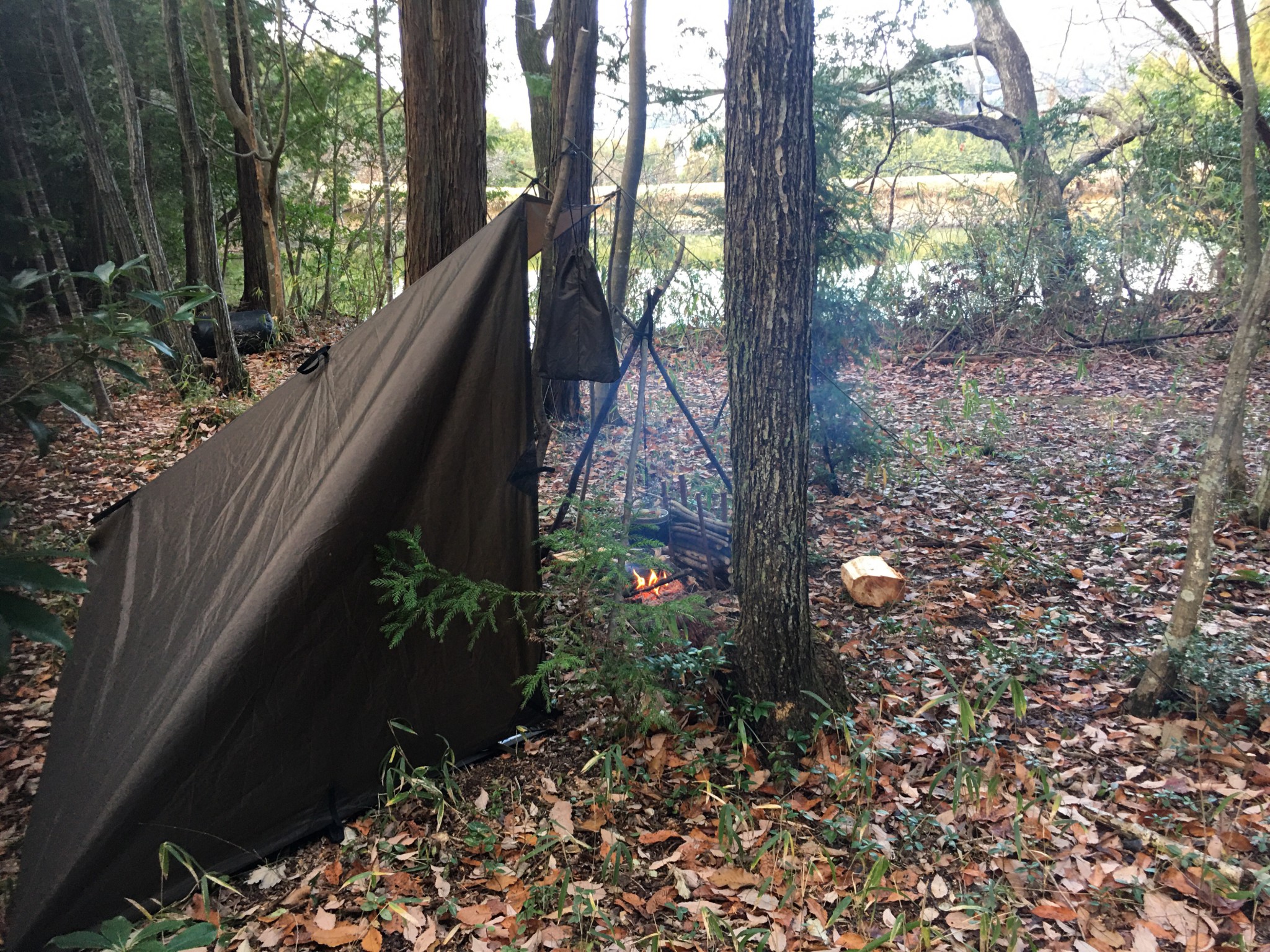 究極のキャンプ ブッシュクラフト 矢萩の森 キャンプ場